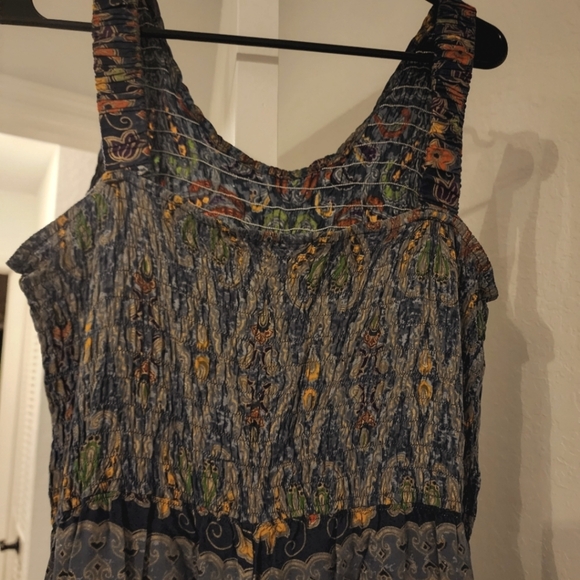 πLong Boho Patterned Paisley Romper Size 4π - Picture 2 of 8
